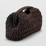 Sac tressé femme en paille structuré - Vue 1 - sac tressé