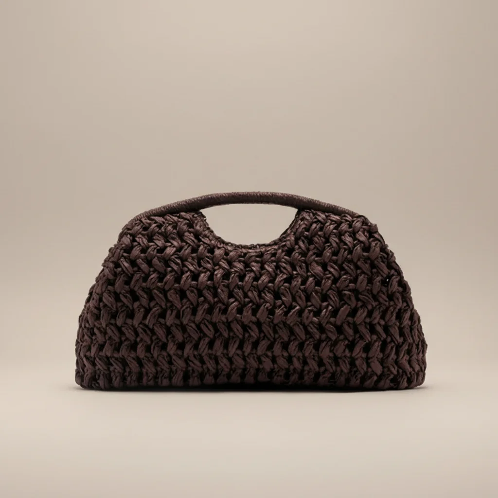 Sac tressé femme en paille structuré - Vue 6 - sac tressé