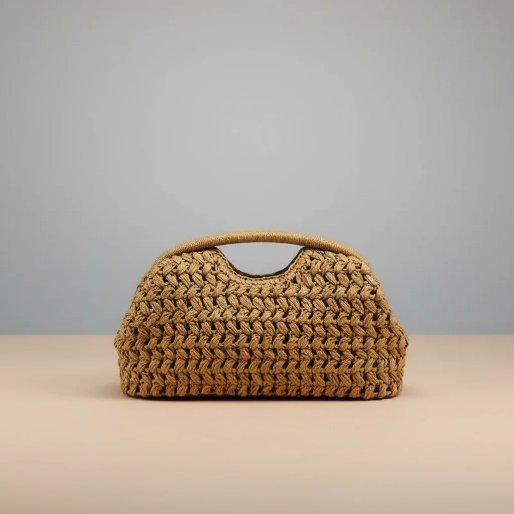 Sac tressé femme en paille structuré - Vue 7 - sac tressé