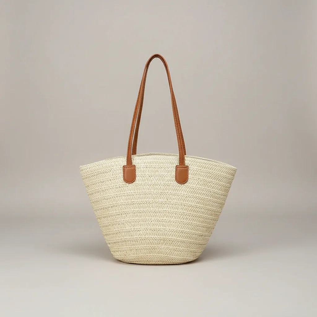 Sac tressé femme grand format plage - Vue 11 - sac tressé
