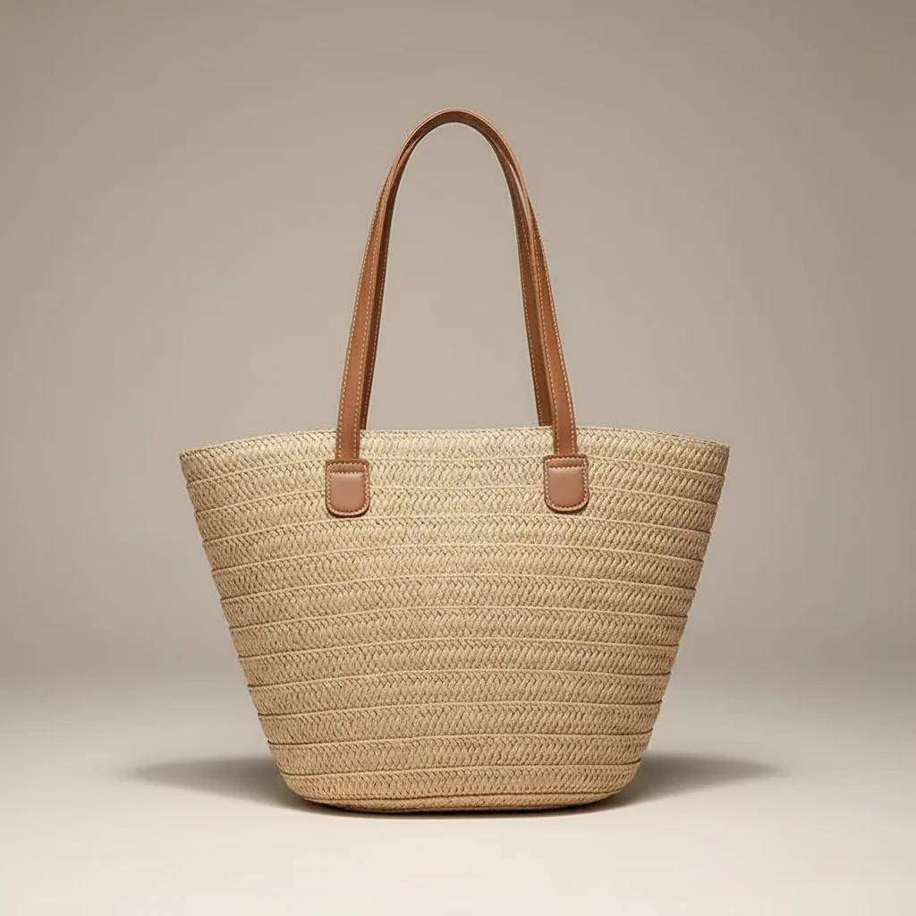 Sac tressé femme grand format plage - Vue 16 - sac tressé