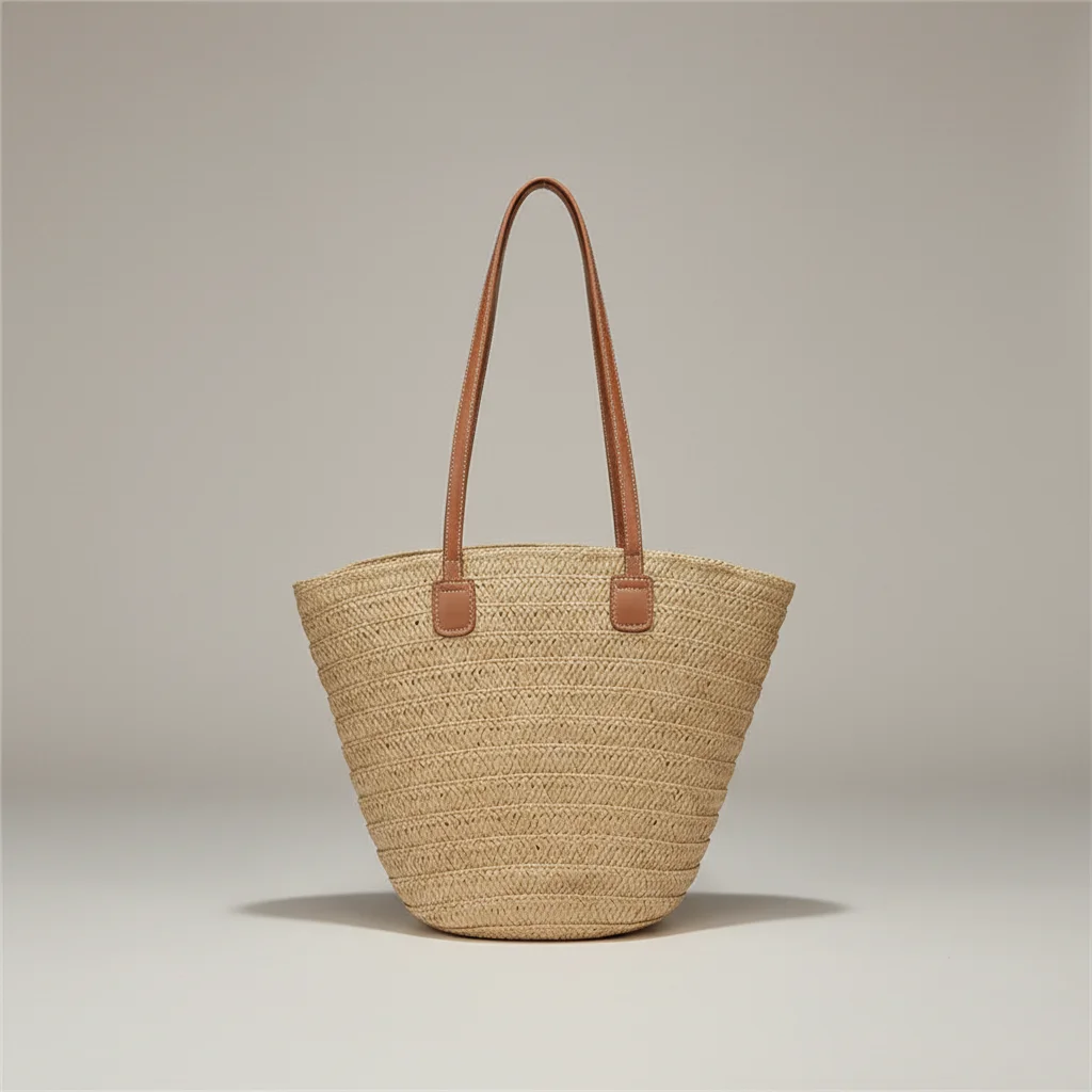 Sac tressé femme grand format plage - Vue 30 - sac tressé