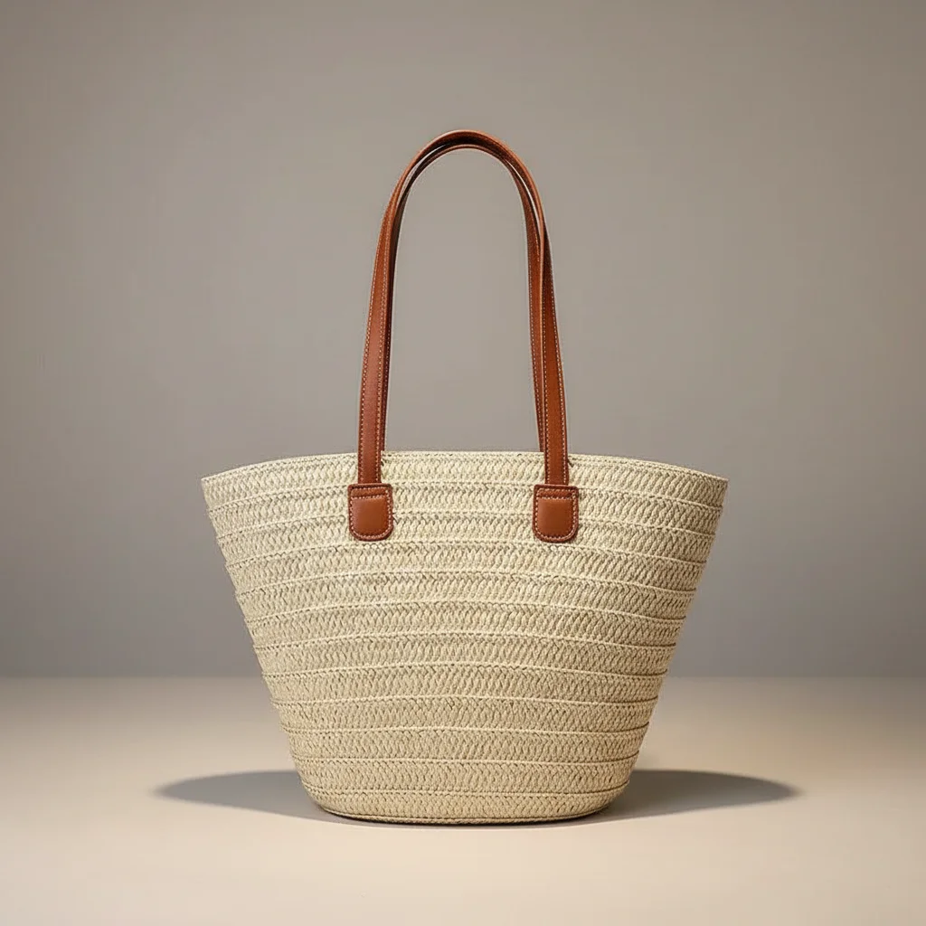 Sac tressé femme grand format plage - Vue 32 - sac tressé