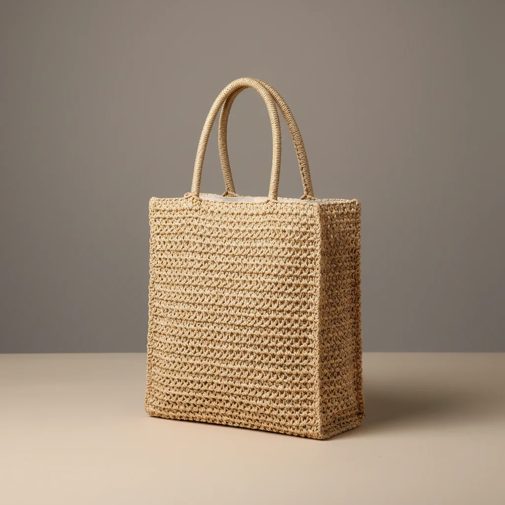 Sac tressé femme grand format plage - Vue 8 - sac tressé