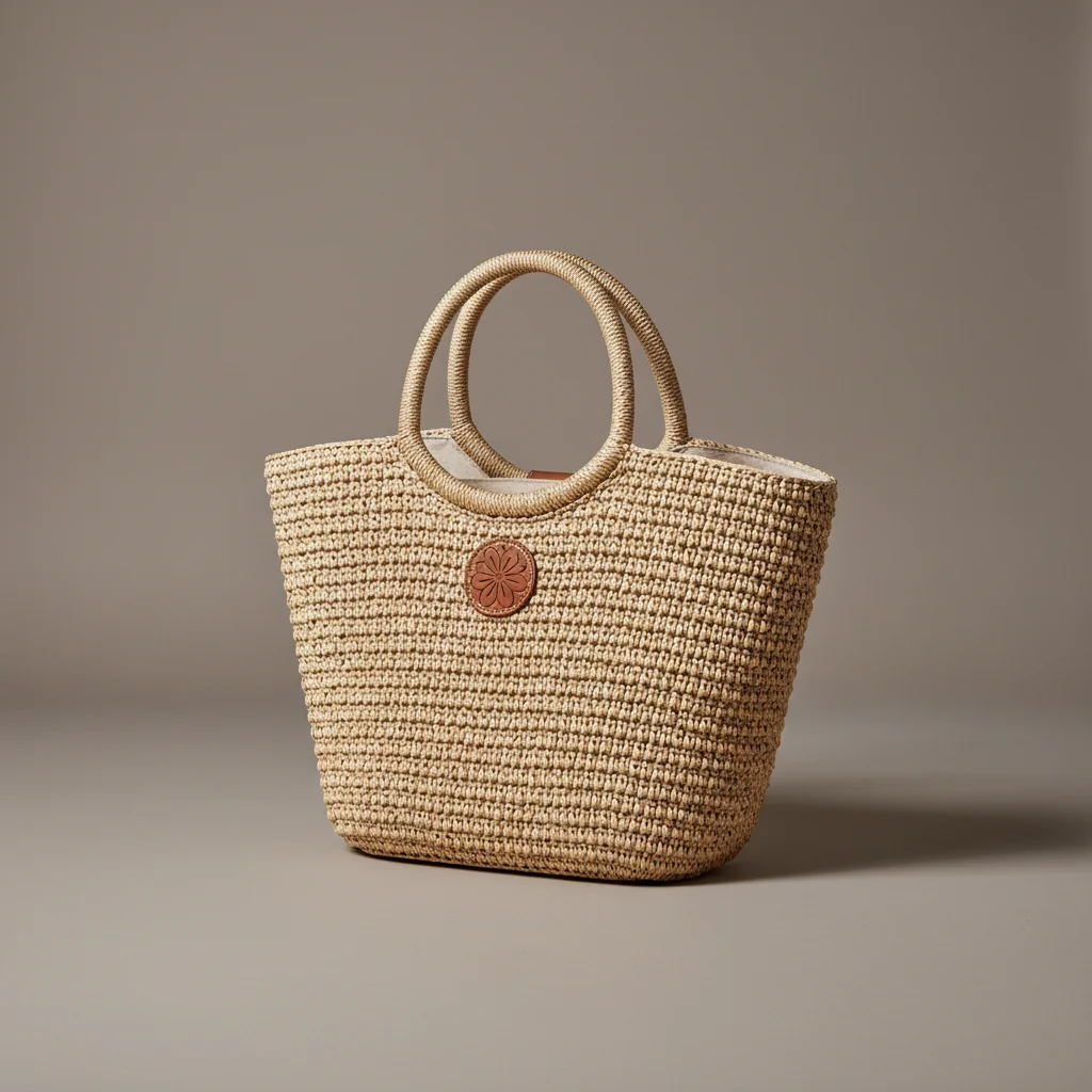 Sac tressé femme grande capacité en paille - Vue 6 - sac tressé