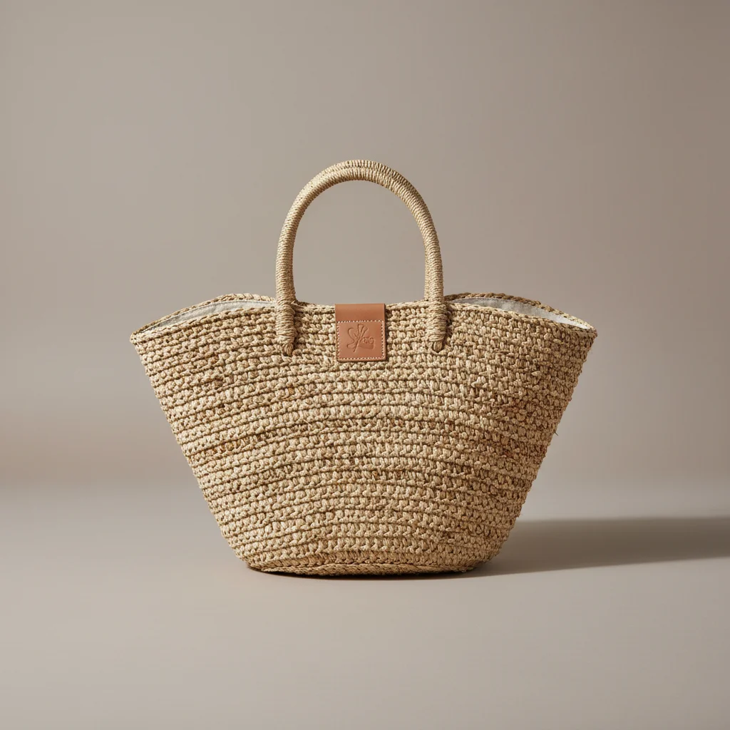 Sac tressé femme grande capacité en paille - Vue 8 - sac tressé
