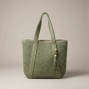 Sac tressé femme nylon grande capacité - Vue 1 - sac tressé