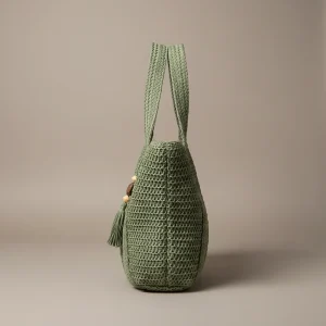 Sac tressé femme nylon grande capacité - Vue 2 - sac tressé