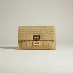 Sac tressé femme pochette soirée élégante - Vue 1 - sac tressé