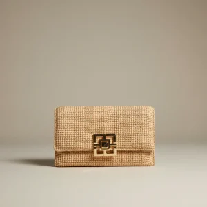 Sac tressé femme pochette soirée élégante - Vue 2 - sac tressé