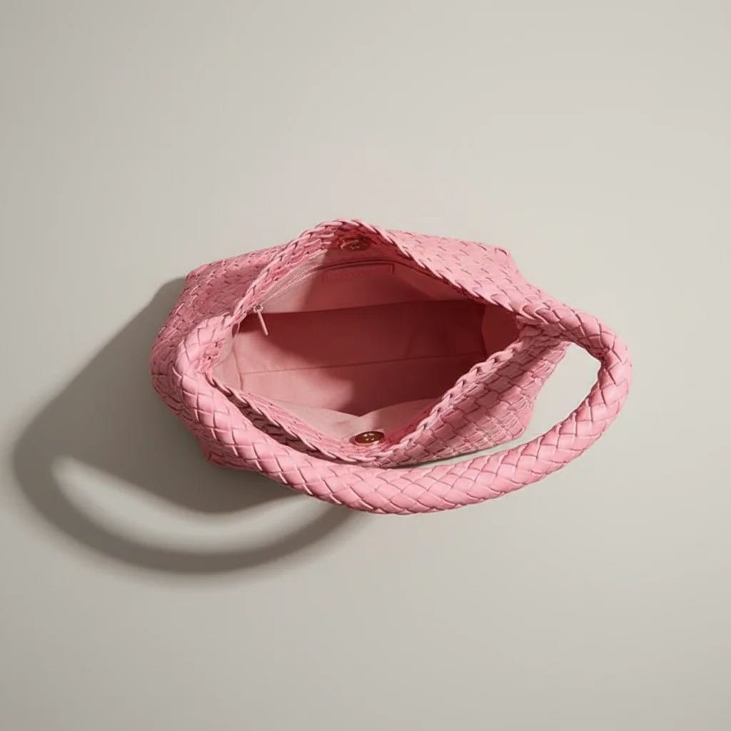 Sac tressé femme quotidien en pu - Vue 3 - sac tressé
