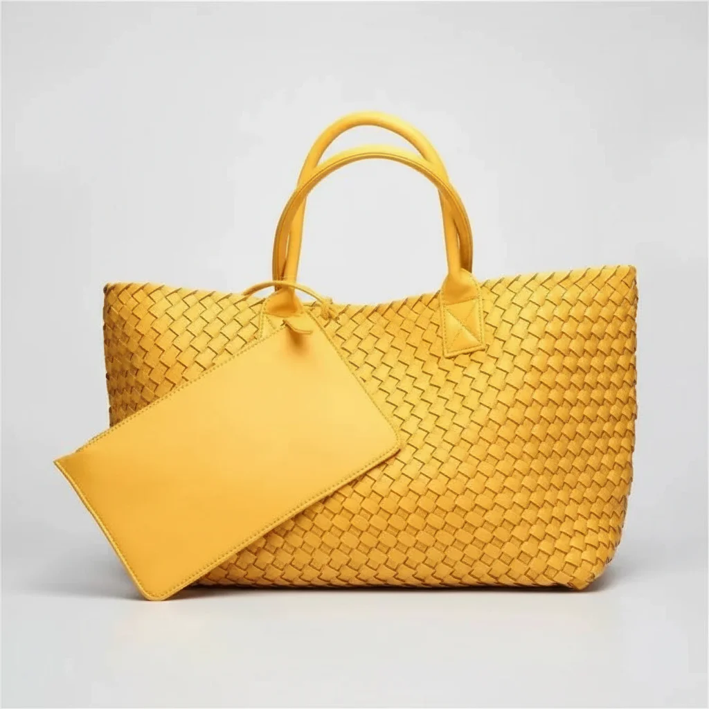 sac tressé femme simili cuir business - Vue 10 - sac tressé