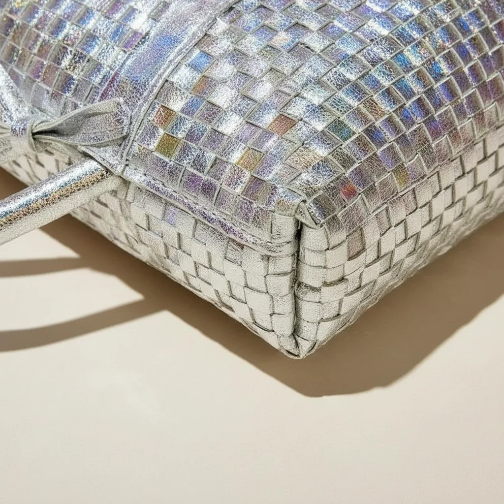 sac tressé femme simili cuir business - Vue 16 - sac tressé