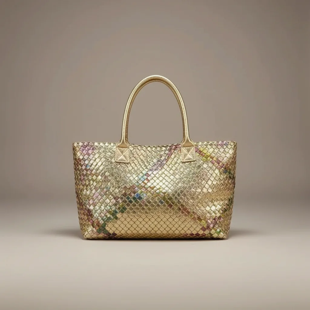 sac tressé femme simili cuir business - Vue 2 - sac tressé