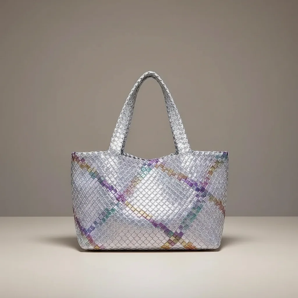 sac tressé femme simili cuir business - Vue 23 - sac tressé