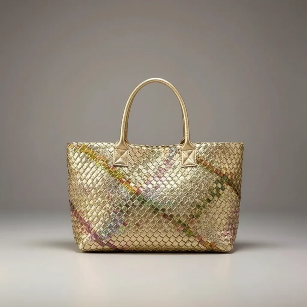 sac tressé femme simili cuir business - Vue 3 - sac tressé