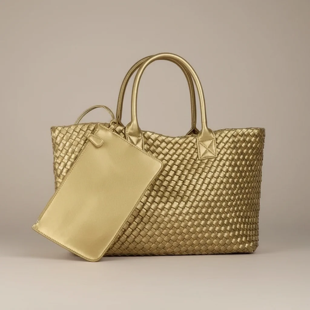 sac tressé femme simili cuir business - Vue 32 - sac tressé