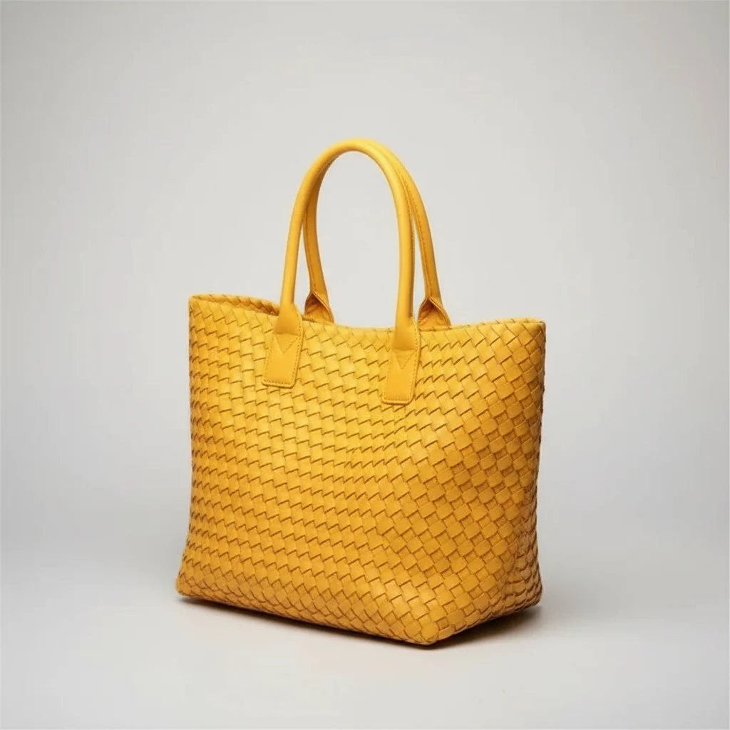 sac tressé femme simili cuir business - Vue 34 - sac tressé
