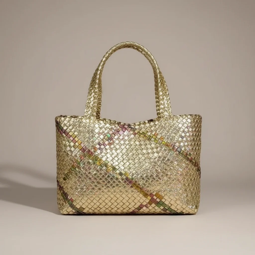 sac tressé femme simili cuir business - Vue 37 - sac tressé