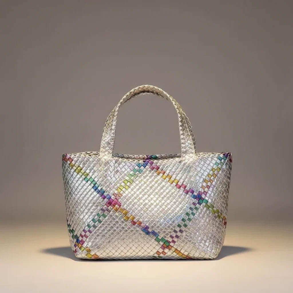 sac tressé femme simili cuir business - Vue 38 - sac tressé