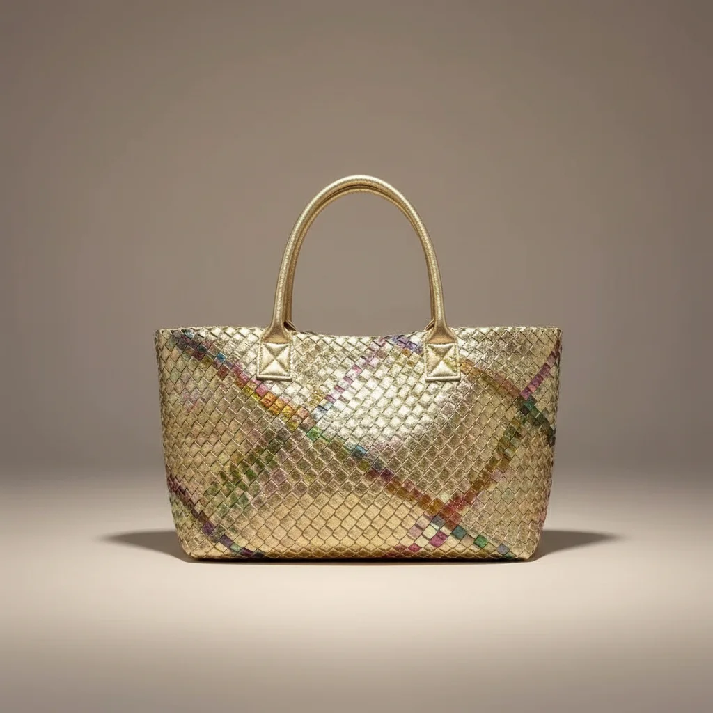sac tressé femme simili cuir business - Vue 5 - sac tressé