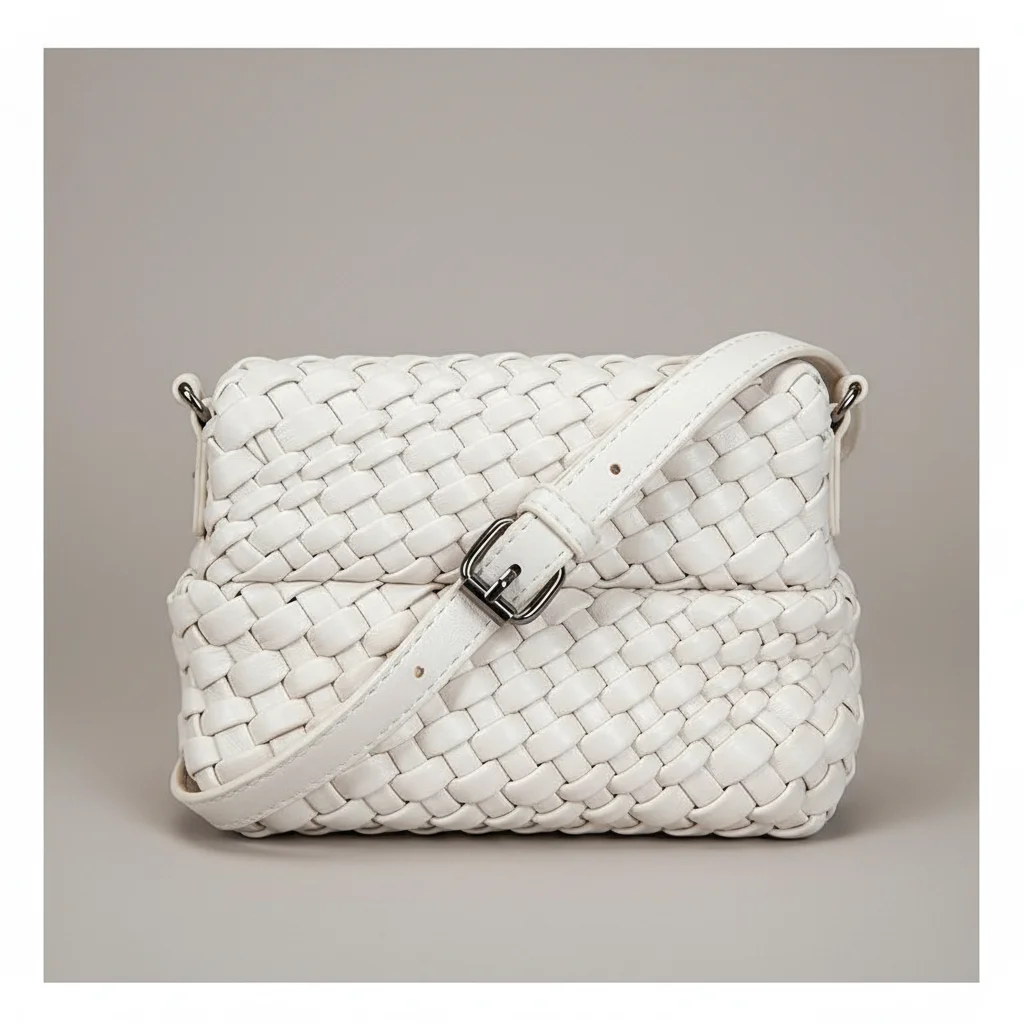 Sac tressé femme simili cuir minimaliste - Vue 11 - sac tressé