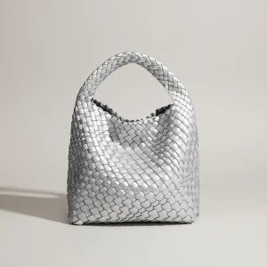 Sac tressé femme simili cuir quotidien compact - Vue 1 - sac tressé
