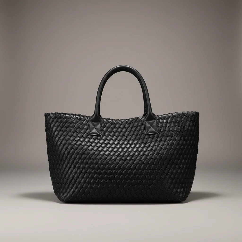 Sac tressé femme simili cuir shopping - Vue 1 - sac tressé