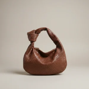 Sac tressé femme simili cuir souple - Vue 2 - sac tressé