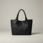 Sac tressé femme simili cuir voyage - Vue 1 - sac tressé