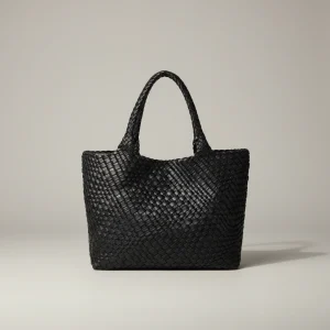 Sac tressé femme simili cuir voyage - Vue 1 - sac tressé