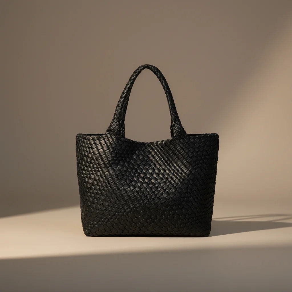 Sac tressé femme simili cuir voyage - Vue 5 - sac tressé