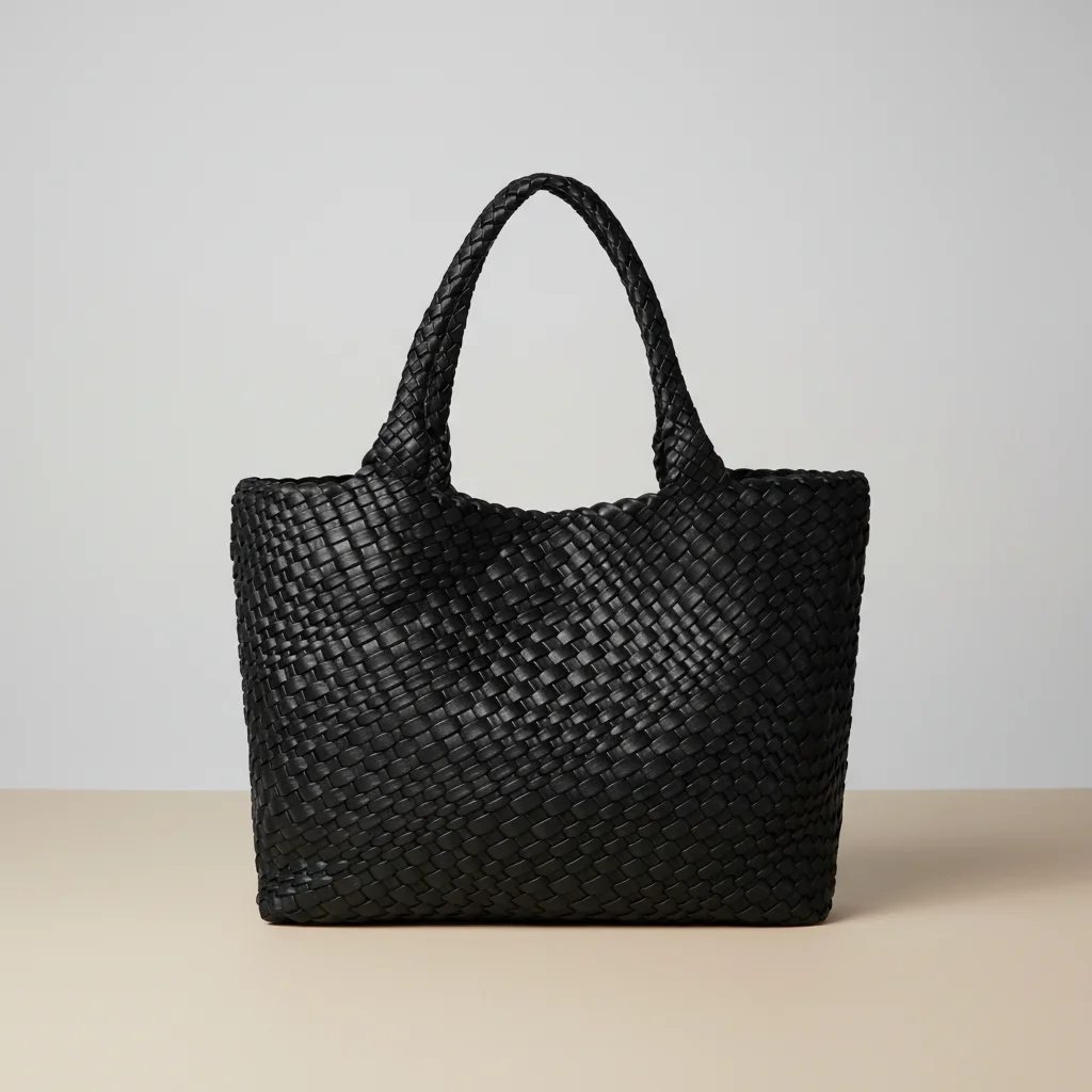 Sac tressé femme simili cuir voyage - Vue 6 - sac tressé