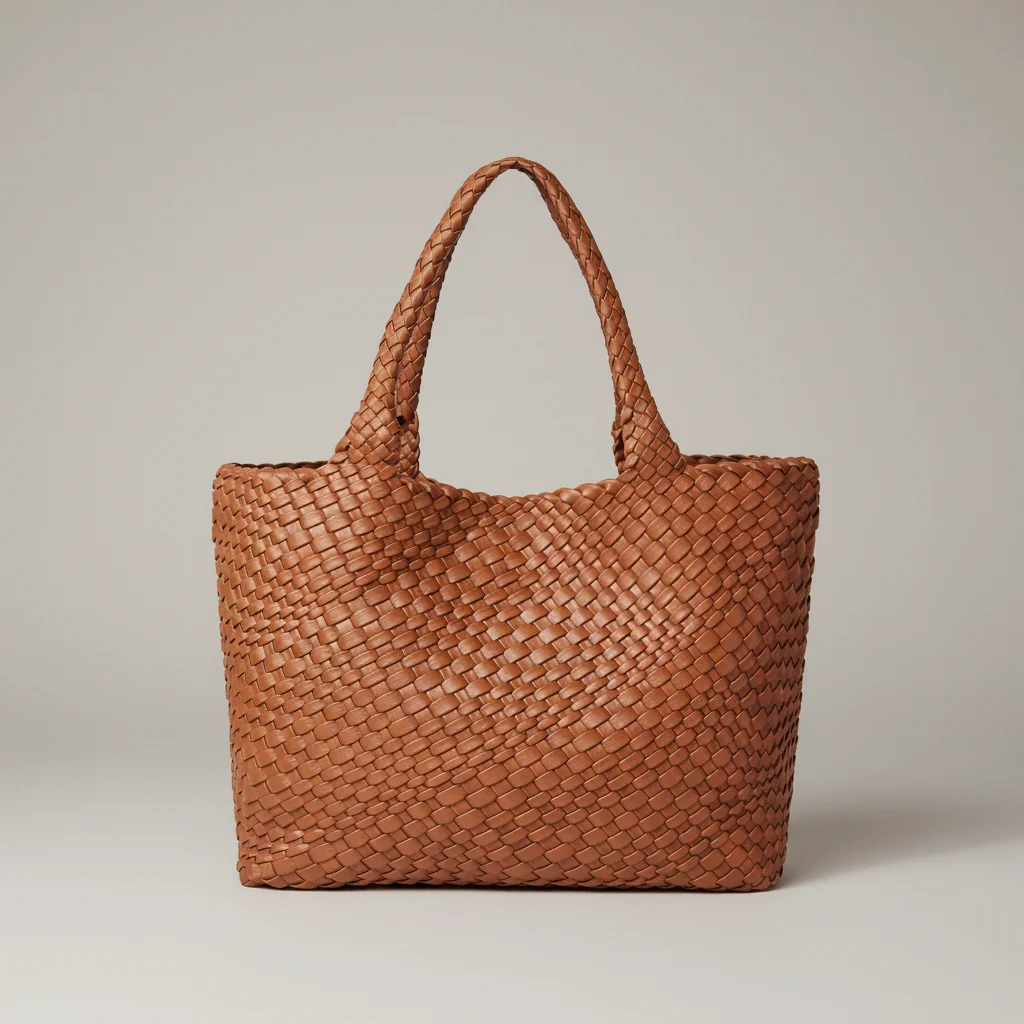 Sac tressé femme simili cuir voyage - Vue 8 - sac tressé