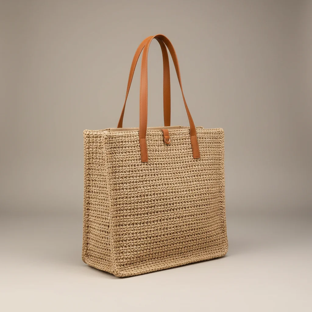 Sac tressé grand format style estival - Vue 10 - sac tressé