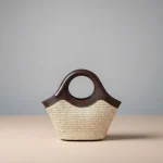 Sac tressé paille anse originale femme - Vue 1 - sac tressé