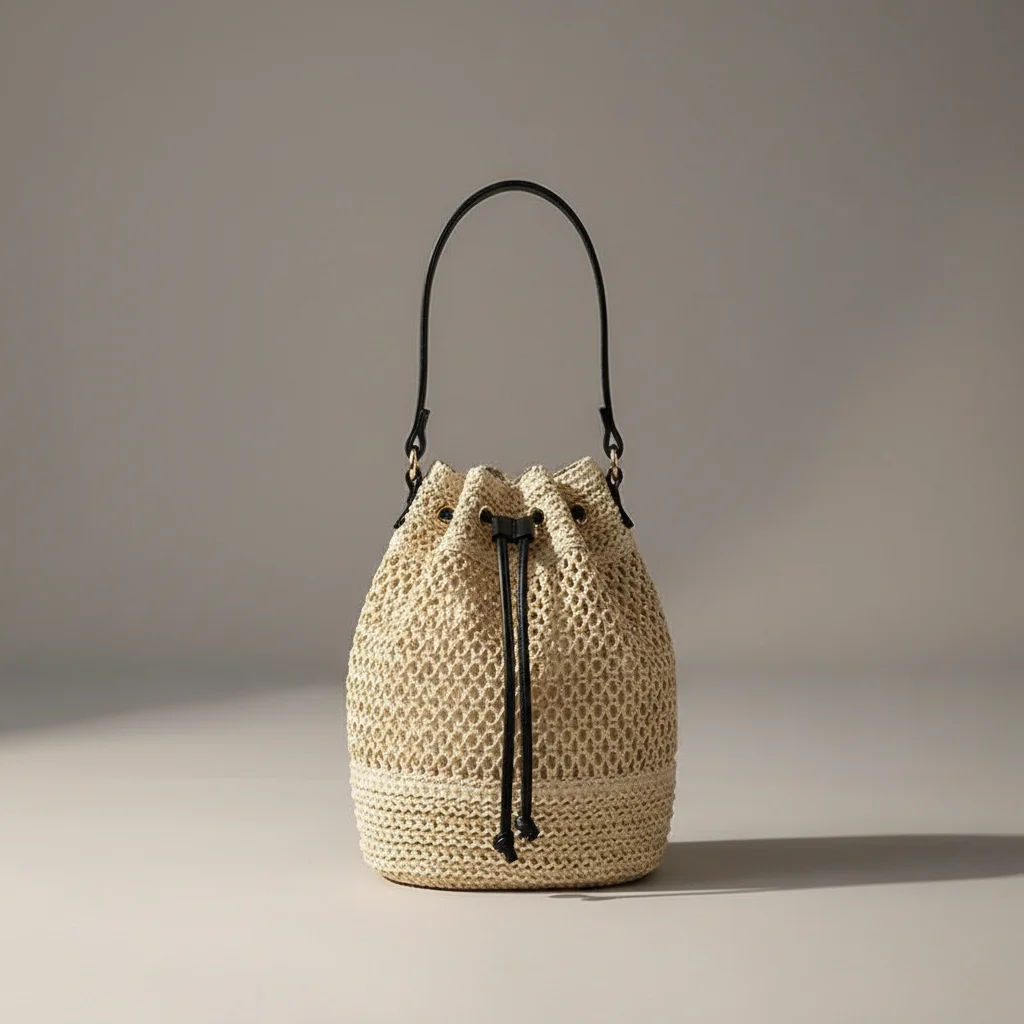 Sac tressé paille femme style bohème - Vue 19 - sac tressé