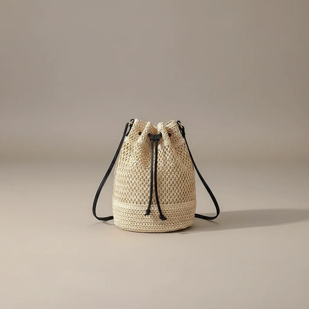 Sac tressé paille femme style bohème - Vue 20 - sac tressé