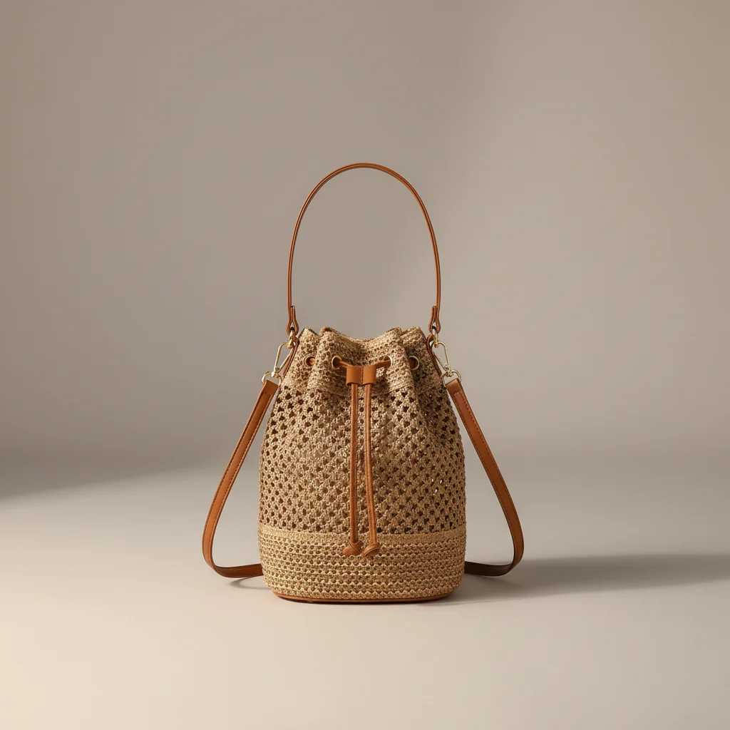 Sac tressé paille femme style bohème - Vue 21 - sac tressé