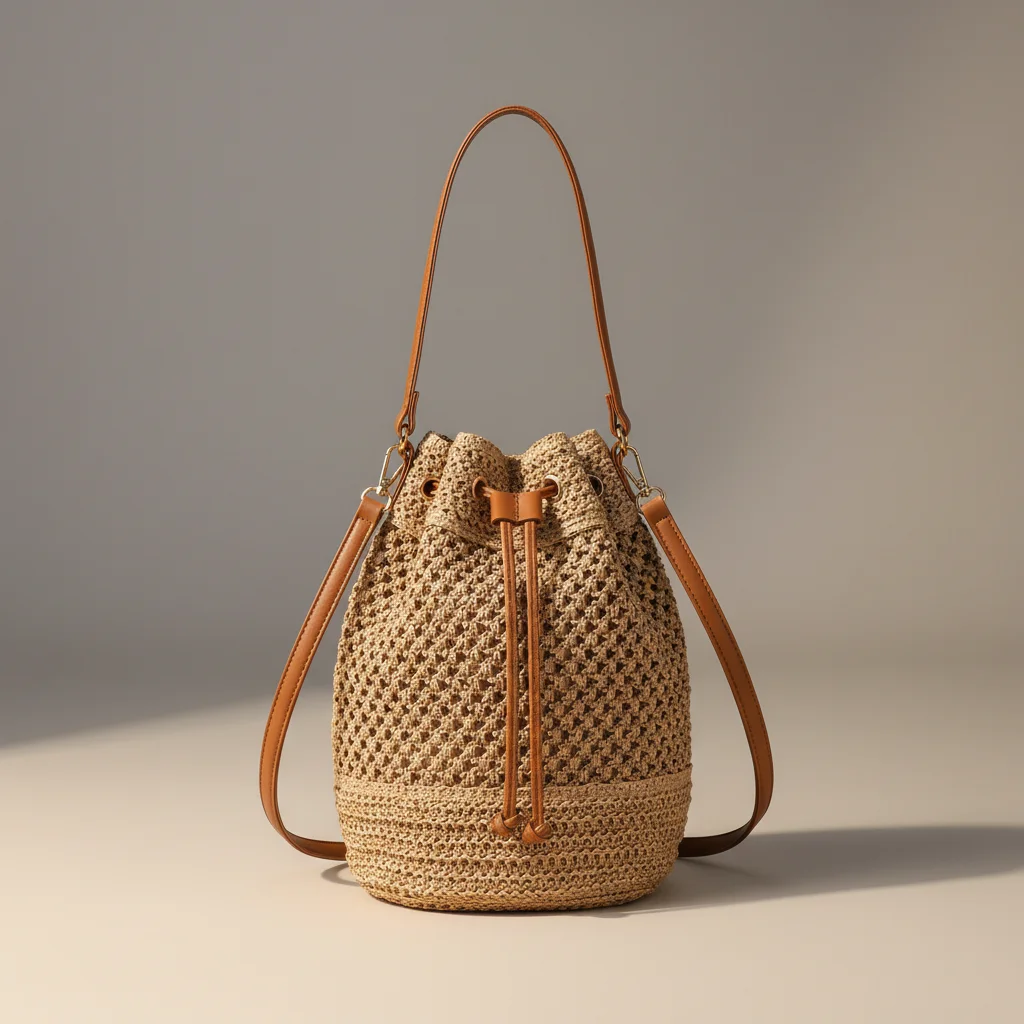 Sac tressé paille femme style bohème - Vue 25 - sac tressé