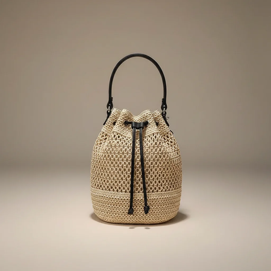 Sac tressé paille femme style bohème - Vue 30 - sac tressé
