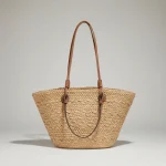 Sac tressé papier femme plage - Vue 1 - sac tressé