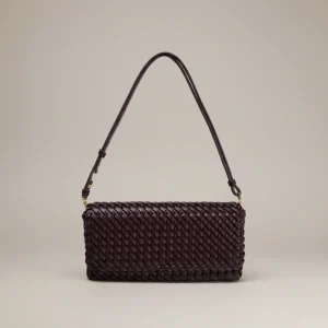 Sac tressé simili cuir structuré - Vue 1 - sac tressé