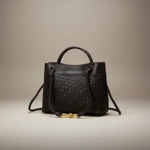 sac tressé simili cuir structuré - Vue 2 - sac tressé